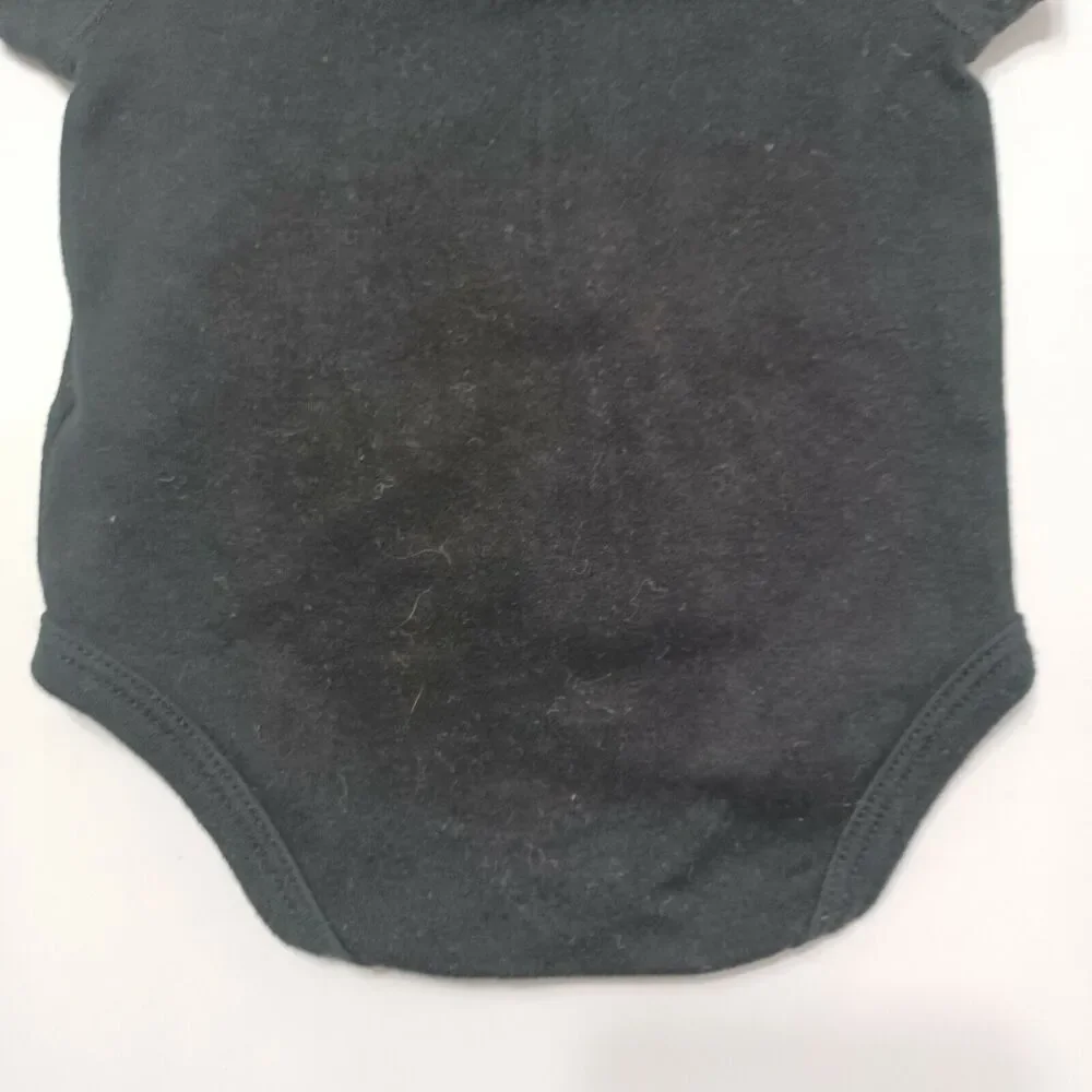 Pittsburgh Penguins NHL Boy 3 Month Bodysuit Orange Blue Logo Snaps Short Sleeve